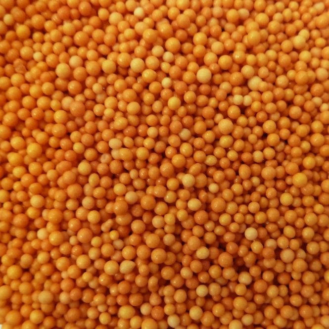 Orange sprinkles - nonpariels (80g)