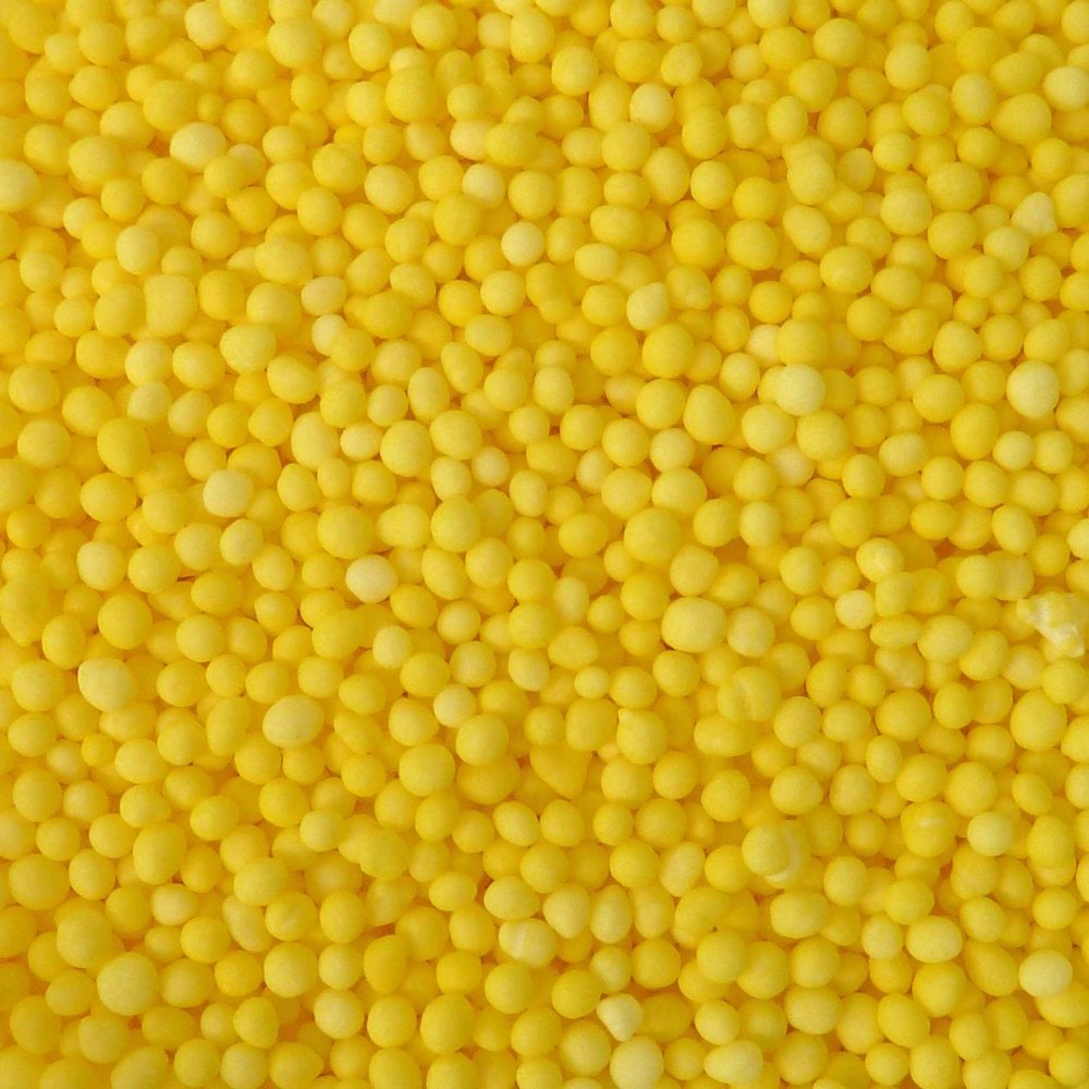 Yellow sprinkles - nonpariels (80g)