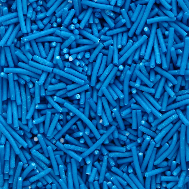 Blue sugar strands (jimmies) (80g)