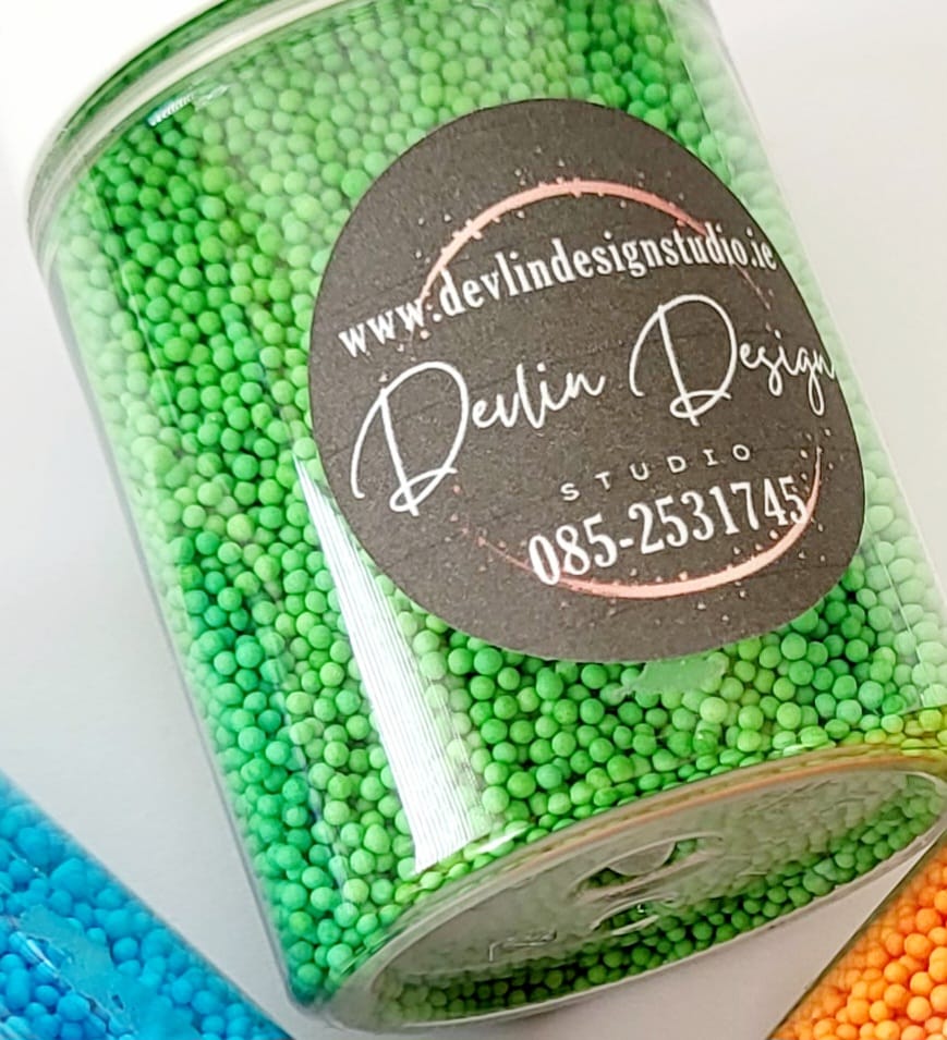 Green sprinkles - nonpariels (80g)