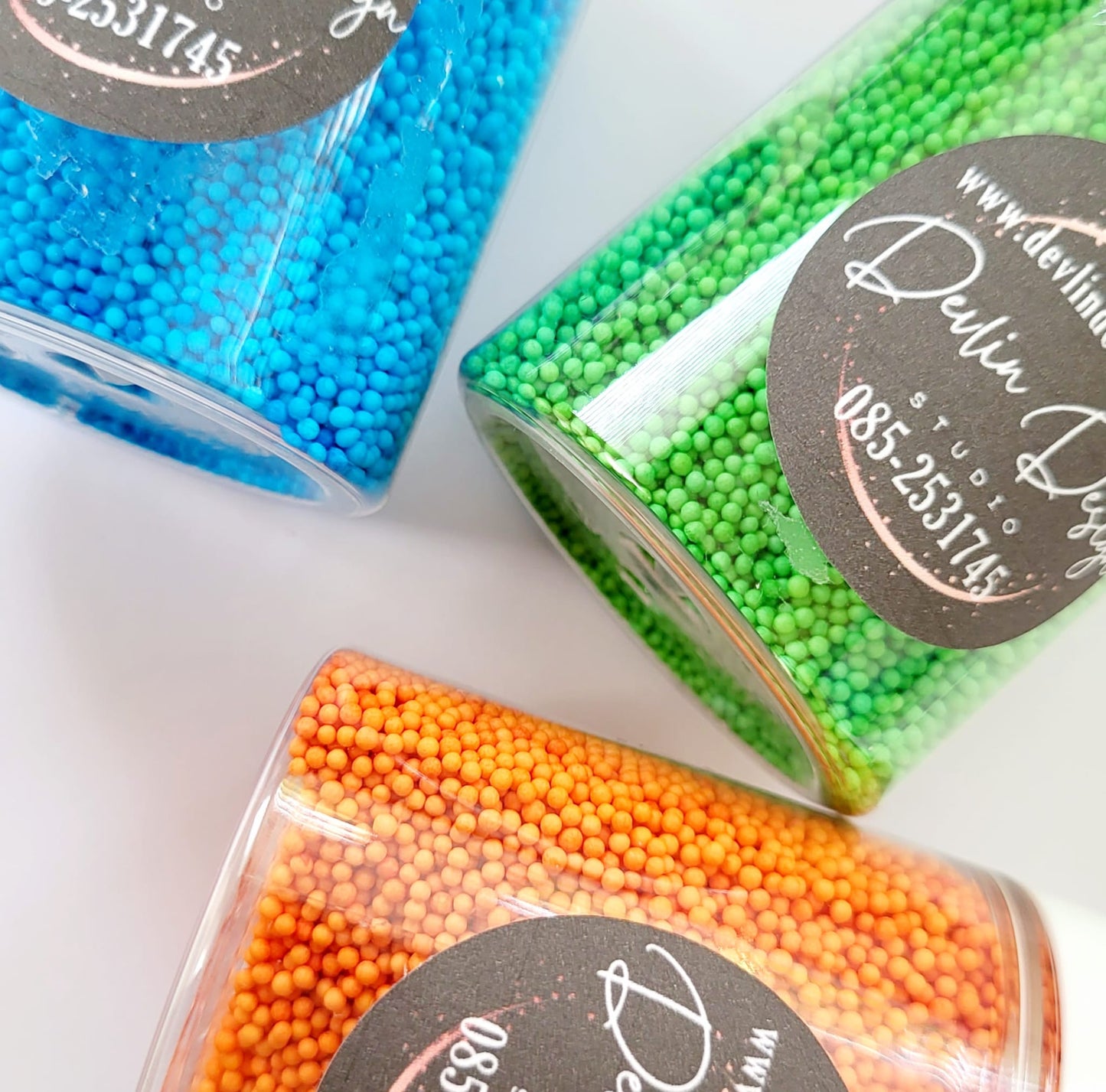 Green sprinkles - nonpariels (80g)