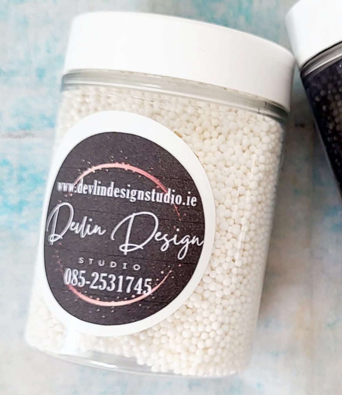 White sprinkles - nonpariels (80g)