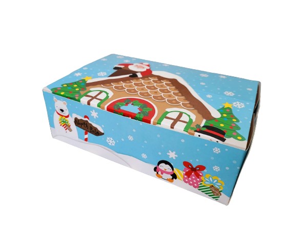 Christmas cupcake display boxes (6 full size/12 mini cupcakes)