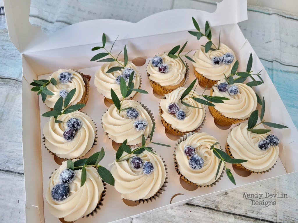 12 Hole White Cupcake Boxes
