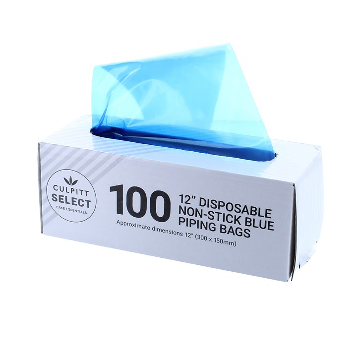 12" blue disposable piping bags (100 in the box)