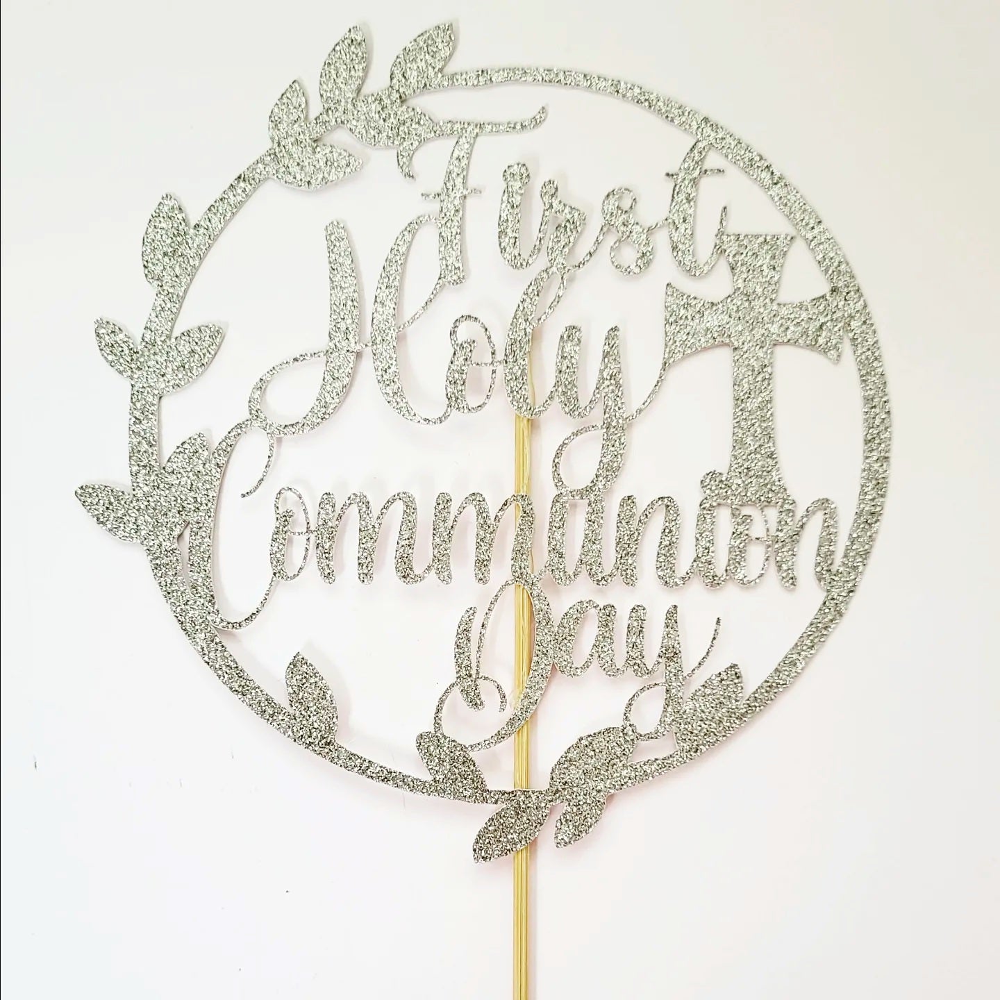 First Holy Communion circle card topper