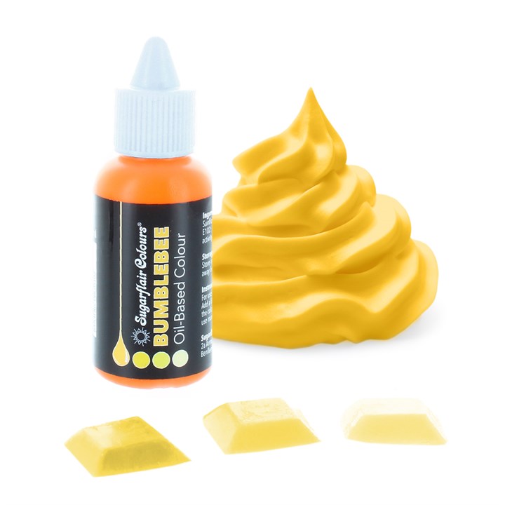 Bumblebee (yellow) - Sugarflair OIL BASED food colour (30ml)