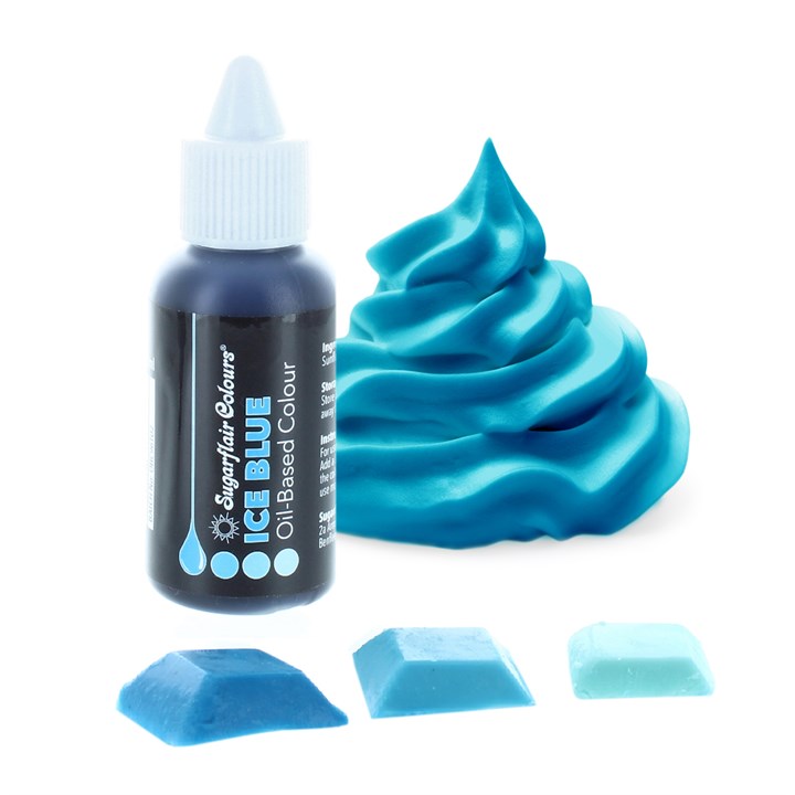 Ice Blue - Sugarflair OIL BASED food colour (30ml)