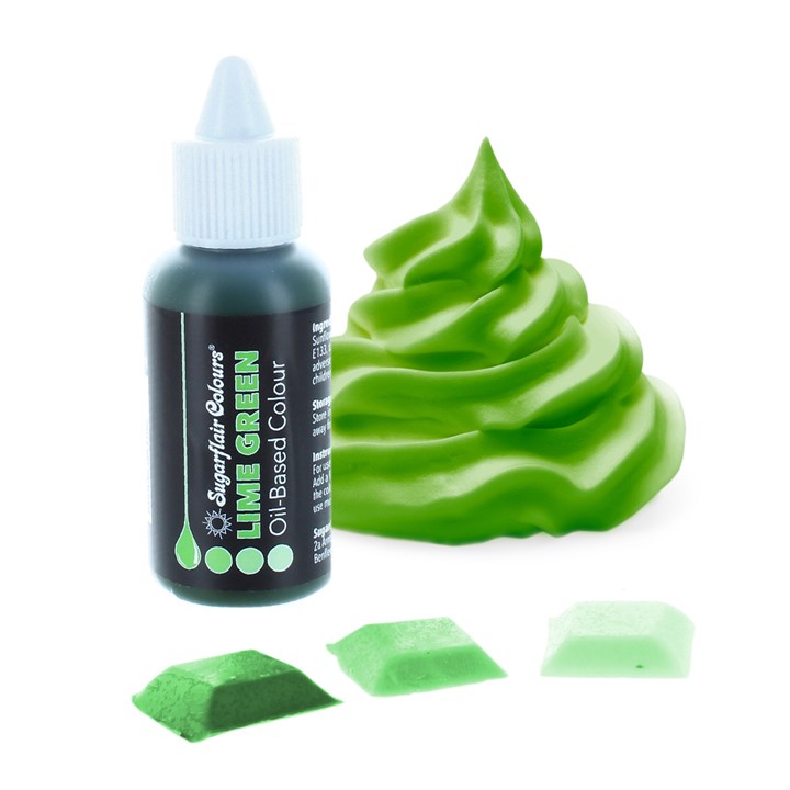 Lime (green) - Sugarflair OIL BASED food colour (30ml)