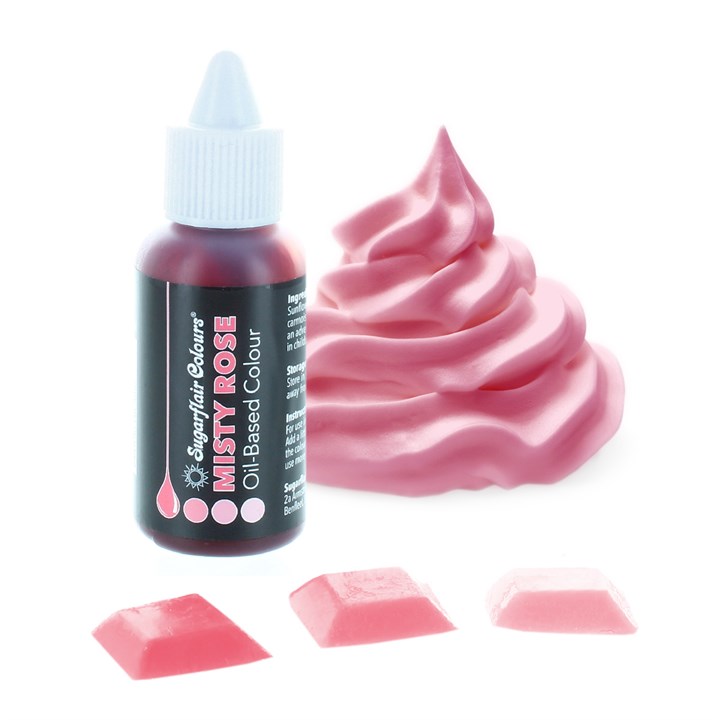 Misty Rose (pink) - Sugarflair OIL BASED food colour (30ml)