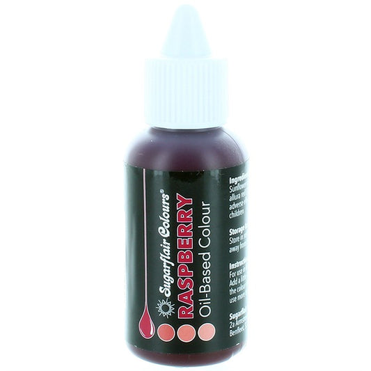 Raspberry - Sugarflair OIL BASED food colour (30ml)