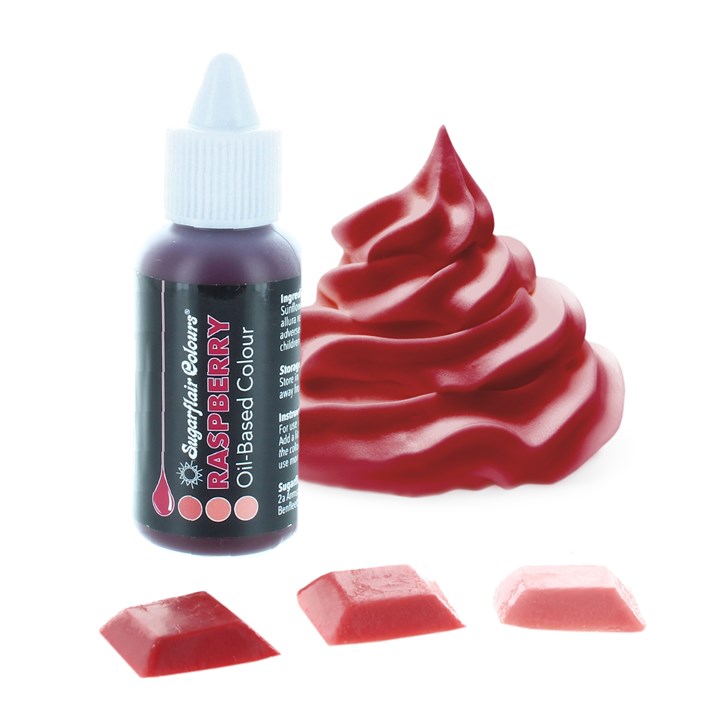 Raspberry - Sugarflair OIL BASED food colour (30ml)