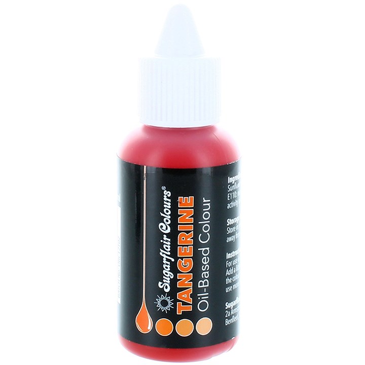 Tangerine (orange) - Sugarflair OIL BASED food colour (30ml)