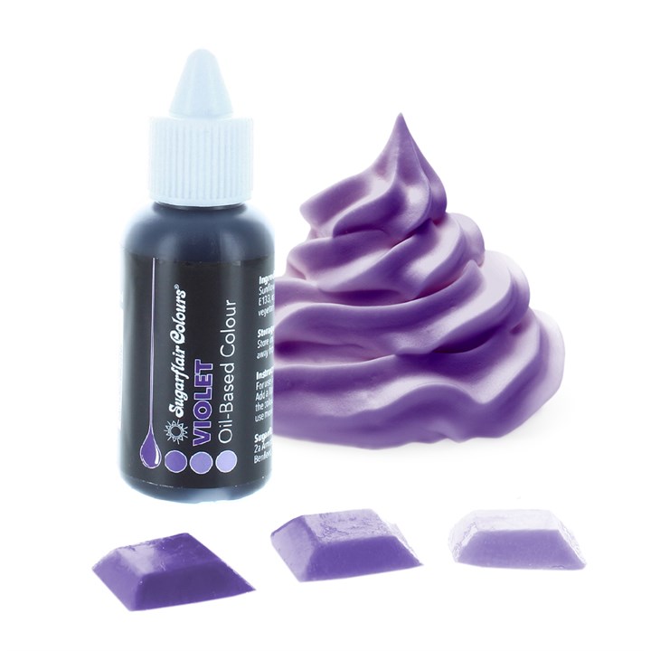 Violet (purple) - Sugarflair OIL BASED food colour (30ml)