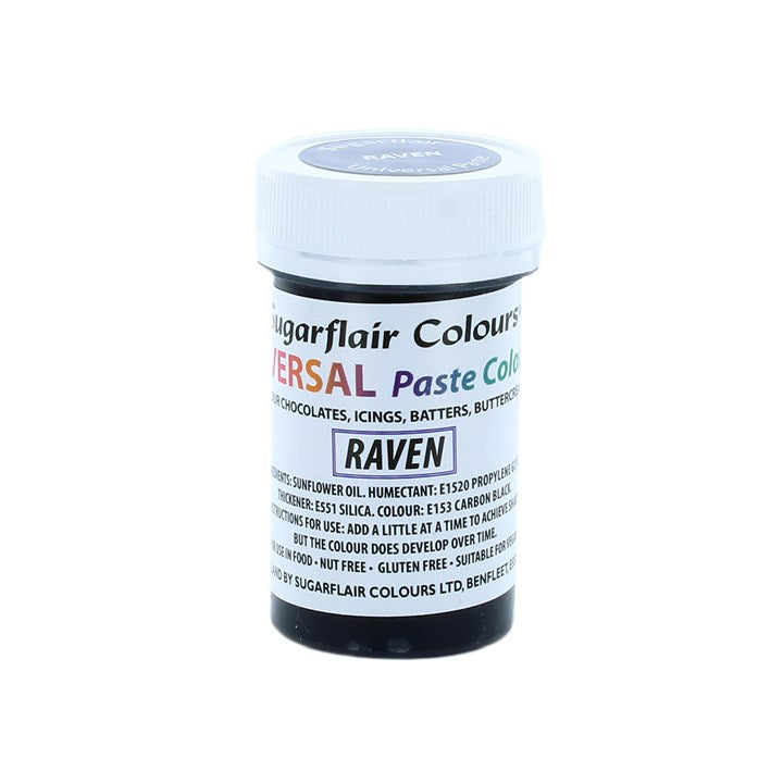 Raven (black) - Sugarflair Universal Paste