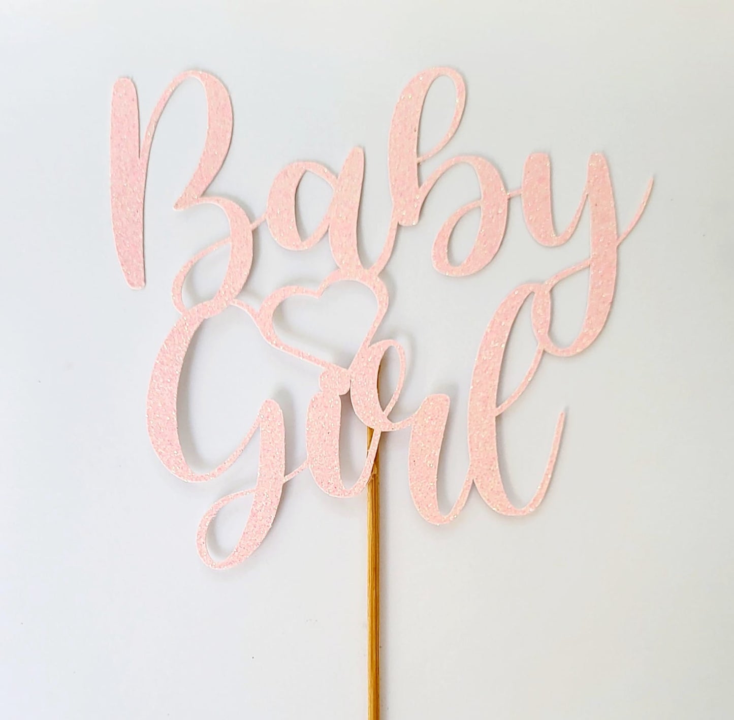 "Baby Girl" card cake topper (13.5 x 12.5)