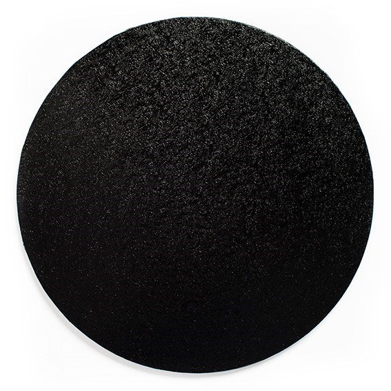 12" Black Cake Board Drum (Round)