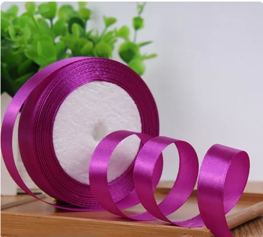 Medium Dark Purple / Lavender Satin Ribbon (15mm)