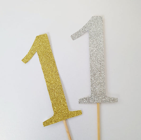 Number 1 Card Cake Topper