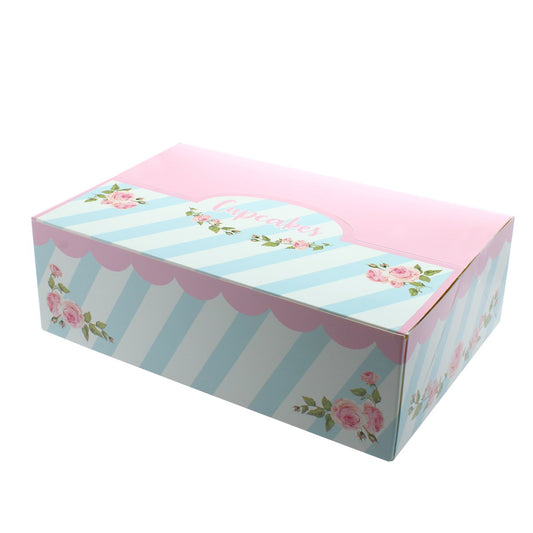 Afternoon tea cupcake display boxes  (6 full size/12 mini cupcakes)