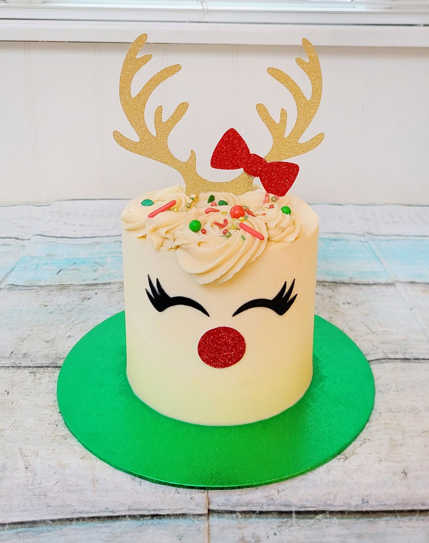 Reindeer Face Cake Topper