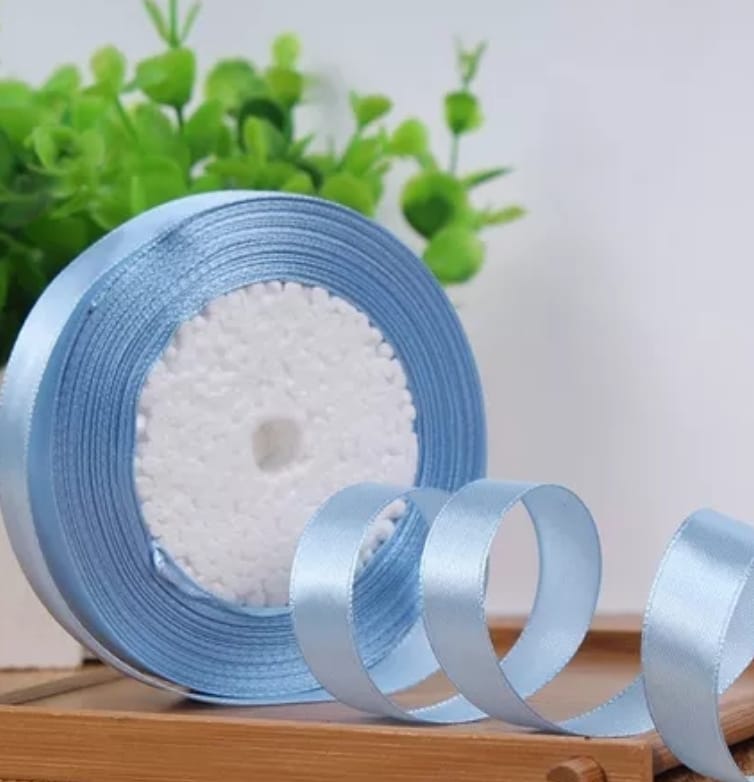 Baby Ribbon Ribbon Op Baby Blue Satin Ribbon (15mm) – Devlin Design Studio