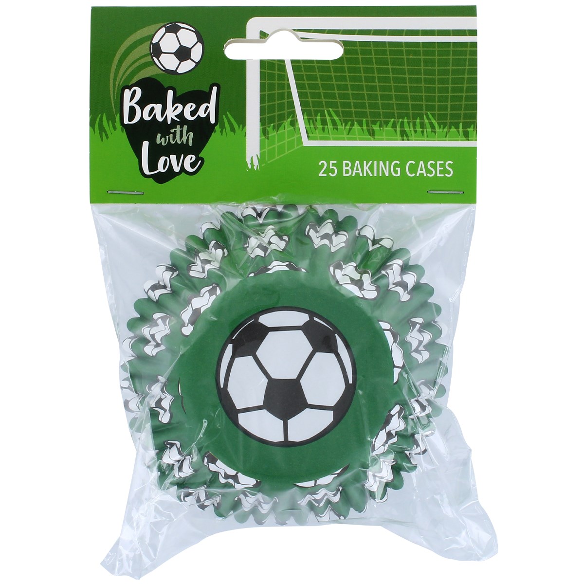 Football/Soccer Cupcake Cases - 25 pack (Baked With Love)