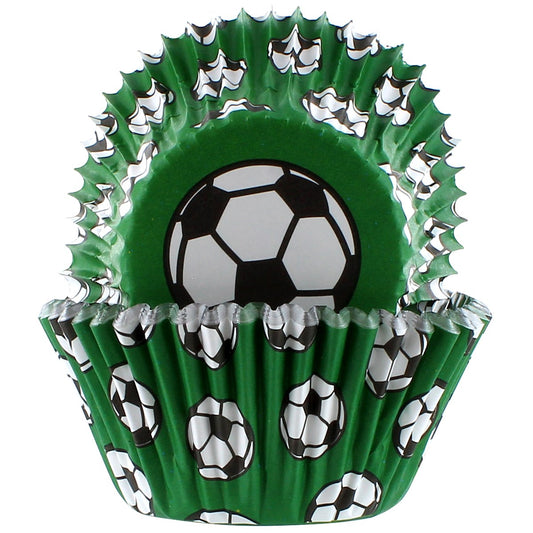 Football/Soccer Cupcake Cases - 25 pack (Baked With Love)