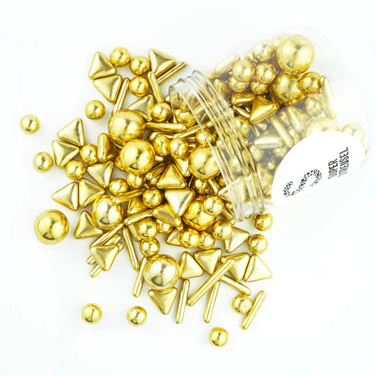 Gold Rods and Balls 90g - Super Streusel sprinkles