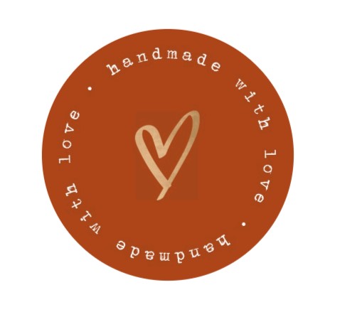 Handmade with love stickers