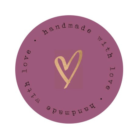 Handmade with love stickers