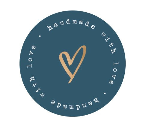 Handmade with love stickers