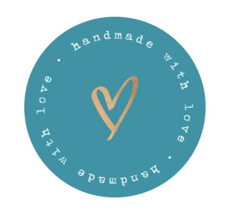 Handmade with love stickers