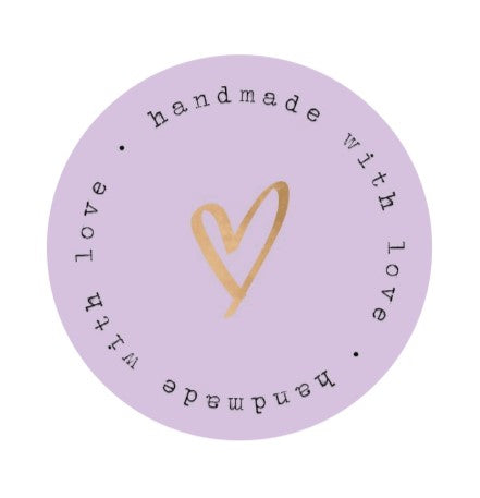 Handmade with love stickers