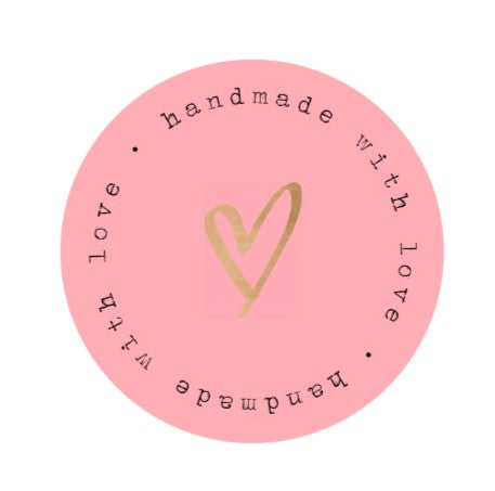 Handmade with love stickers