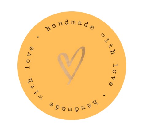 Handmade with love stickers