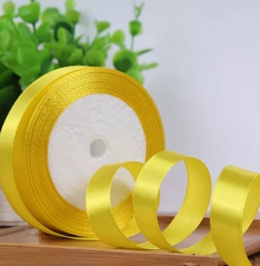 Sunshine Yellow Satin Ribbon (15mm)