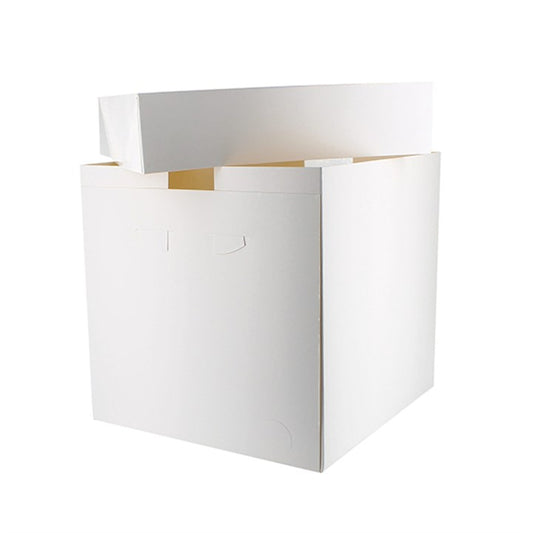 10" (TALL) white cake boxes with lid