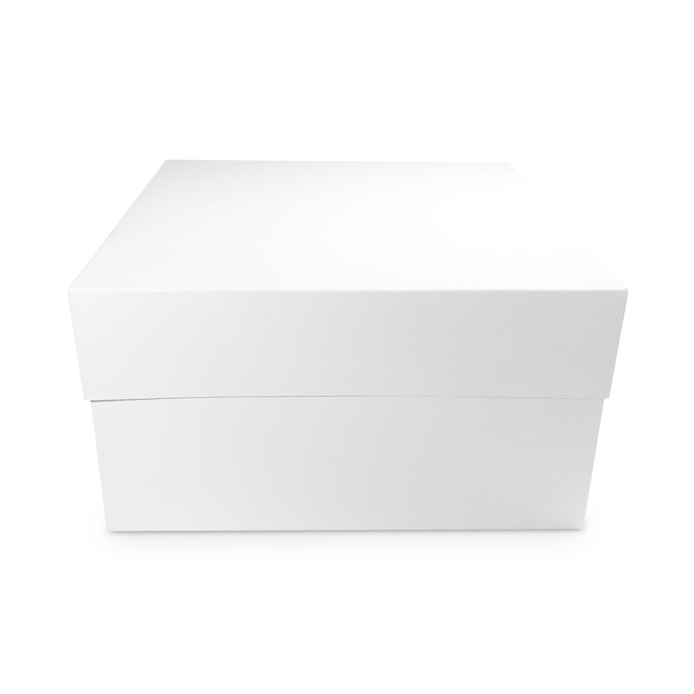 12" white cake boxes with lid