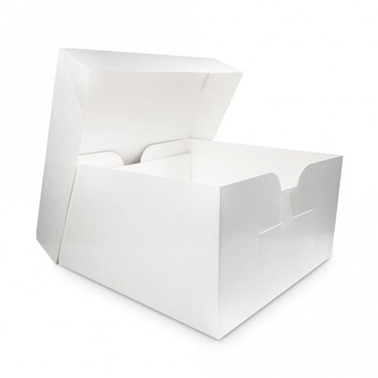 14" white cake boxes with lid